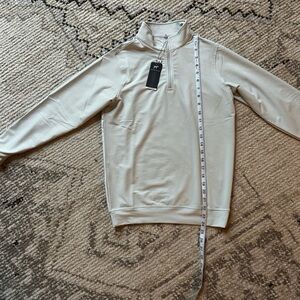 Southern Point Co.   Gray stripe quarter zip pullover